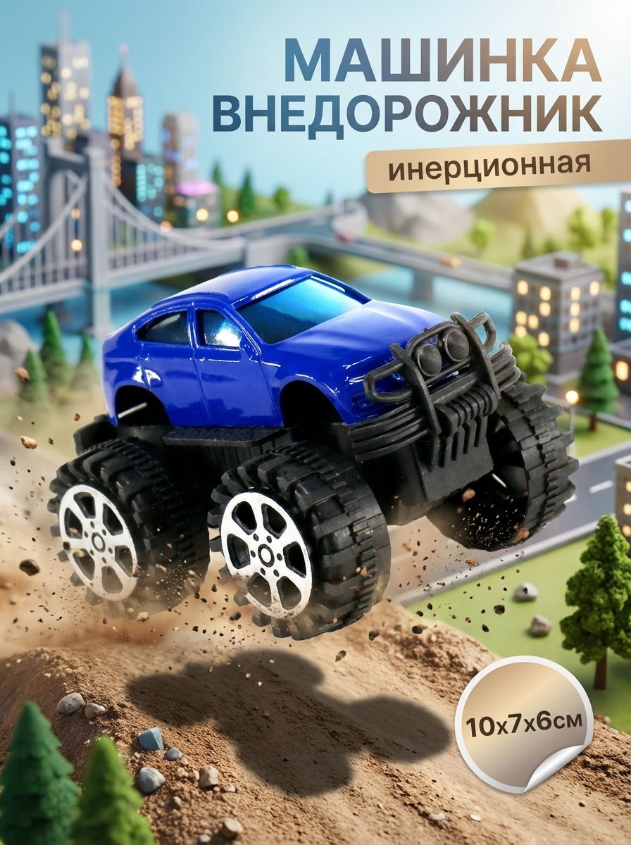 Машина джип в пакете