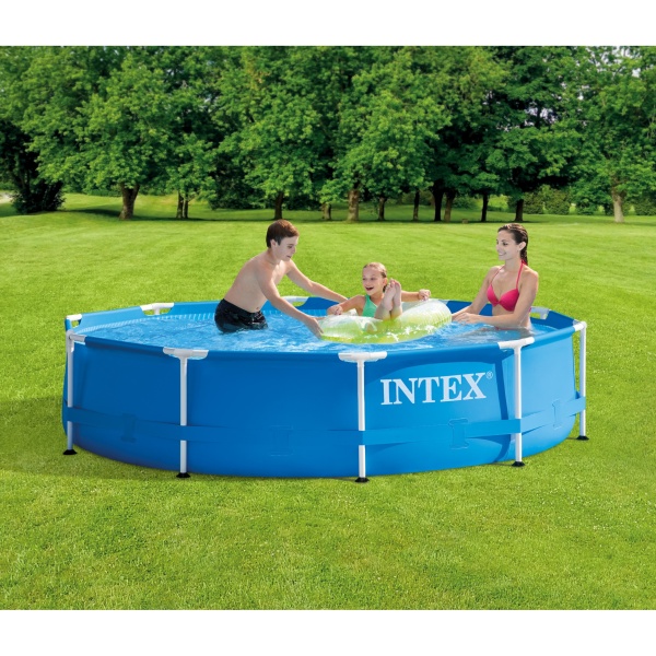 Бассейн каркасный круглый 305х76см 4485л, ф.-н.1250л/ч серии Metal Frame Pool Intex
