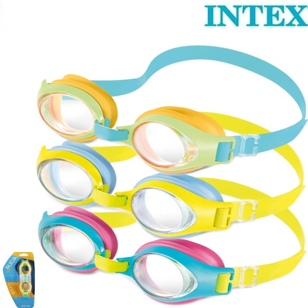 Очки для плавания детские "Радужные", 3-8 лет, Intex
