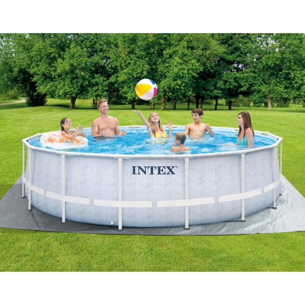 Бассейн каркасный круглый 488х122 19156 л, ф-н 5678 л/ч Prism Frame CHEVRON PREMIUM POOL 26746 Intex