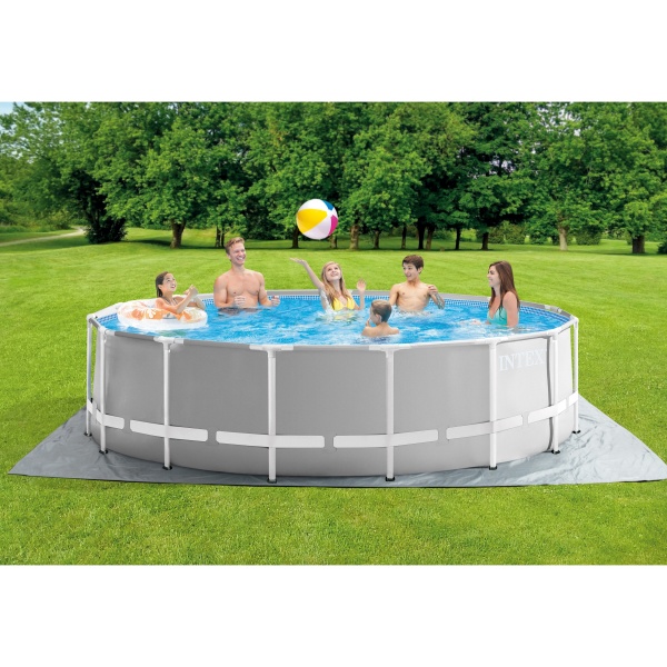 Бассейн каркасный круглый 457х122 16805 л, ф.-н 3785л/ч серии Prism Frame 26726 Intex