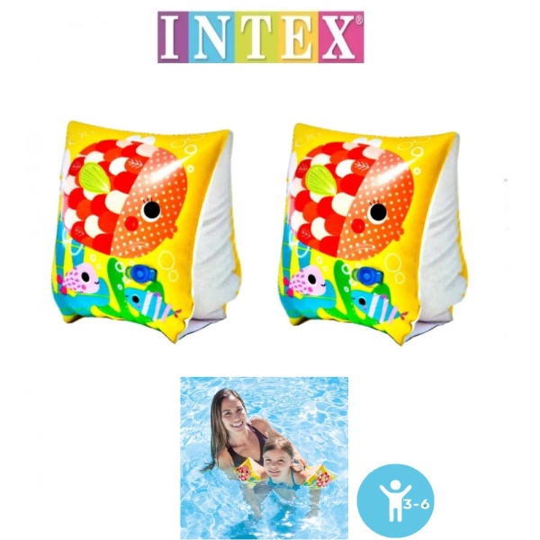 Нарукавники надувные 23х15см "Веселые рыбки", 3-6 лет, Intex 