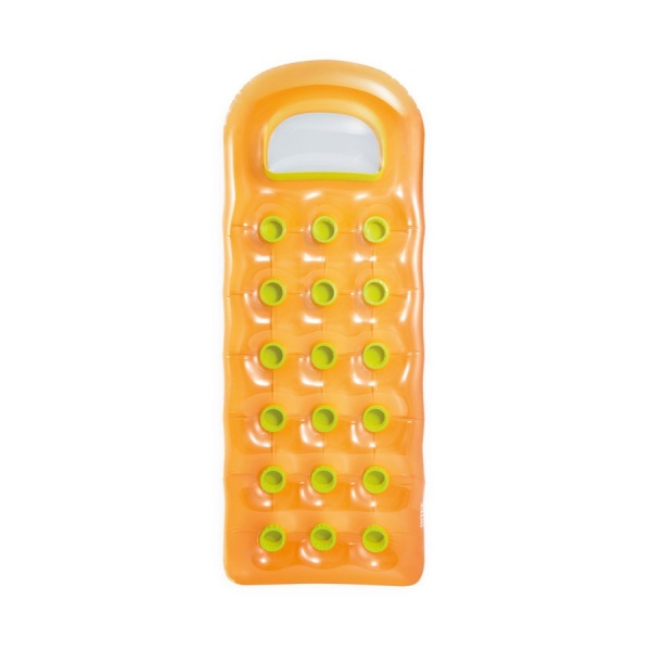 Матрас надувной пляжный 188х71см с подстаканниками, Intex