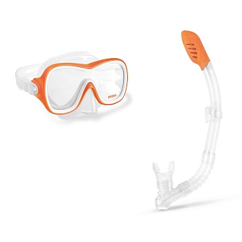 Набор для плавания: маска с трубкой, от 8 лет, WAVE RIDER SWIM SET Intex
