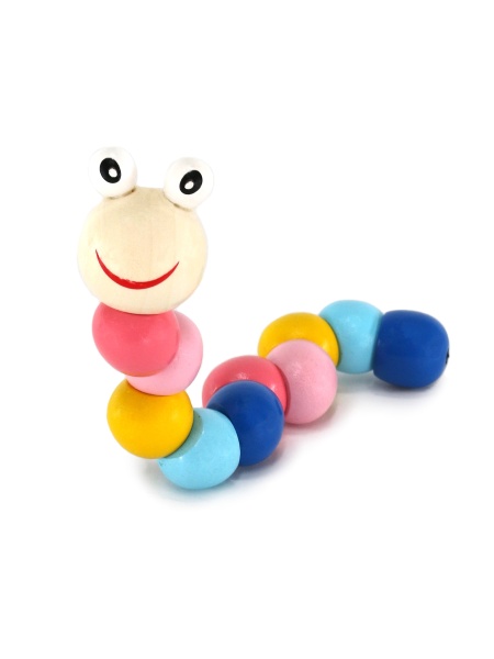 Игрушка деревянная "Гусеница"