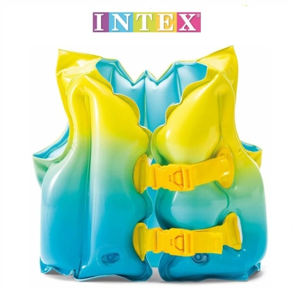 Жилет надувной для плавания Синий "LAGOON", 41х30см от 3-5 лет, Intex