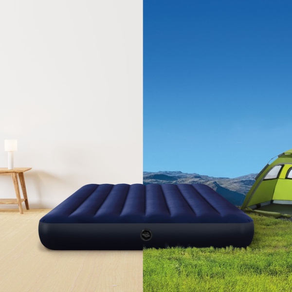 Матрас надувной 152x203x25см, Classic Downy Air Mattress, Intex
