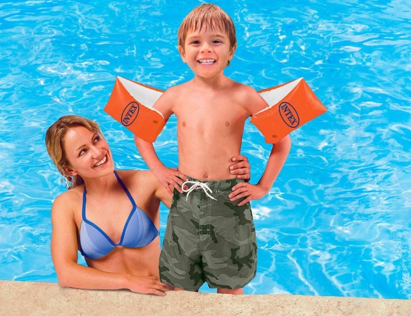 Нарукавники надувные 23х15см Deluxe Arm Bands, 3-6 лет, Intex 
