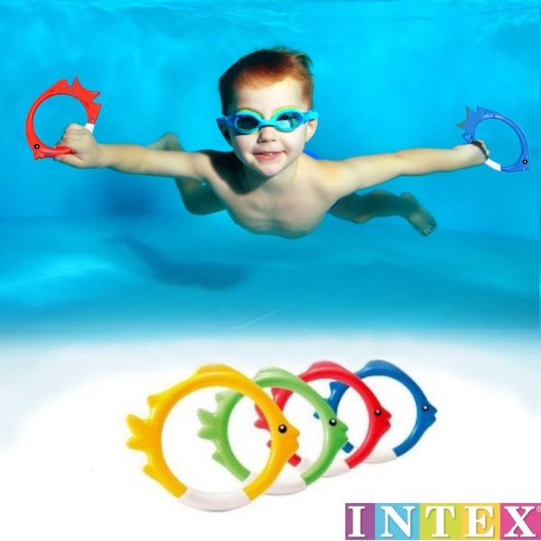 Игра "Подводные кольца-рыбки для ныряния", от 6 лет, Intex