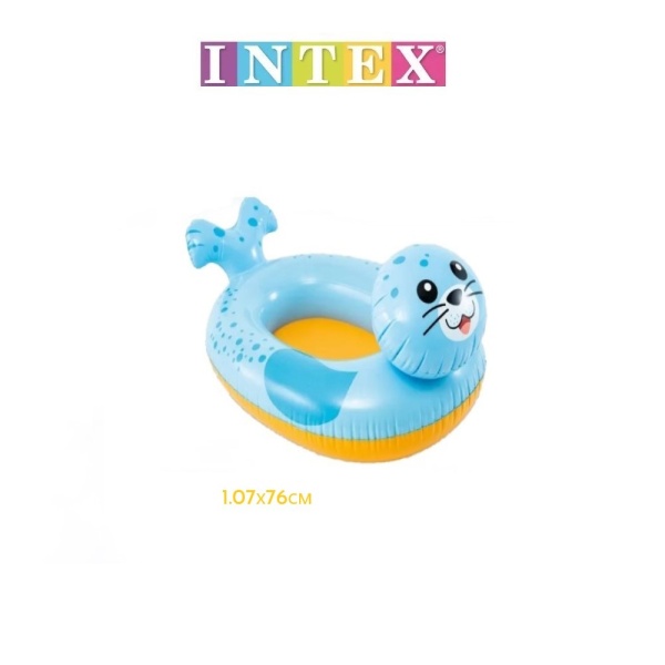 Лодочка надувная с сиденьем и спинкой, от 3-6 лет, Intex