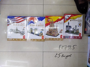 3D Пазл Здания 120+ pcs