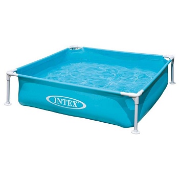 Бассейн каркасный детский 122х122х30см "Голубой" Intex